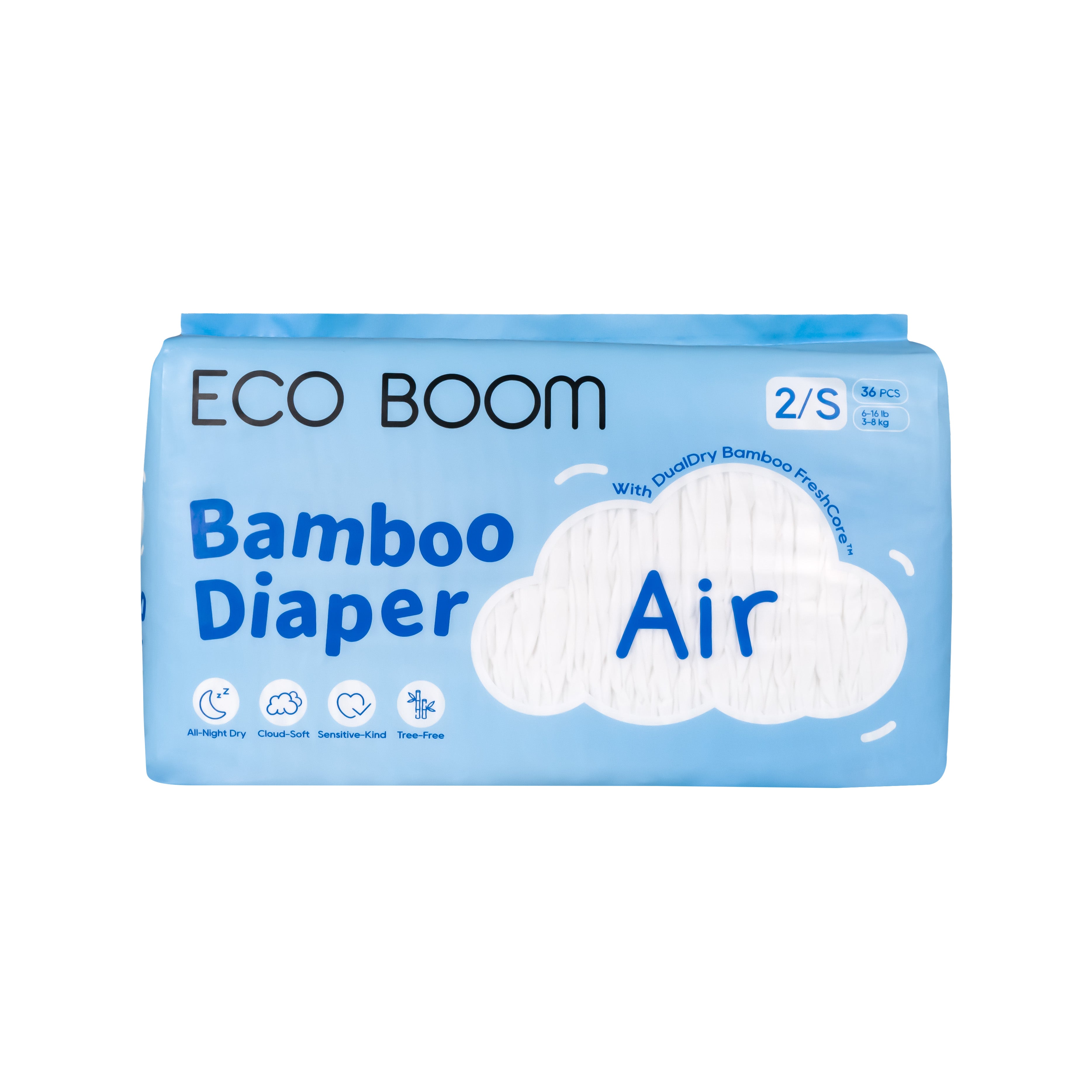 ECO BOOM® AIR pelene - veličina S (3-8 kg) - 36 kom