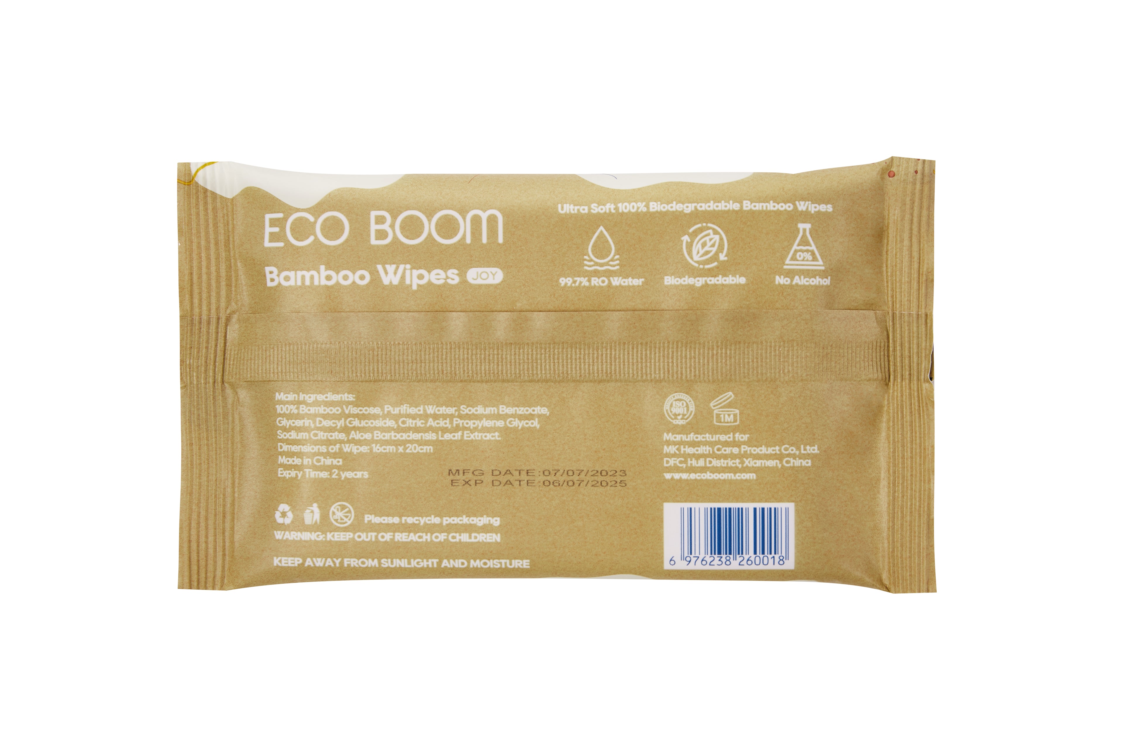 ECO BOOM® biorazgradive vlažne maramice (10 kom)