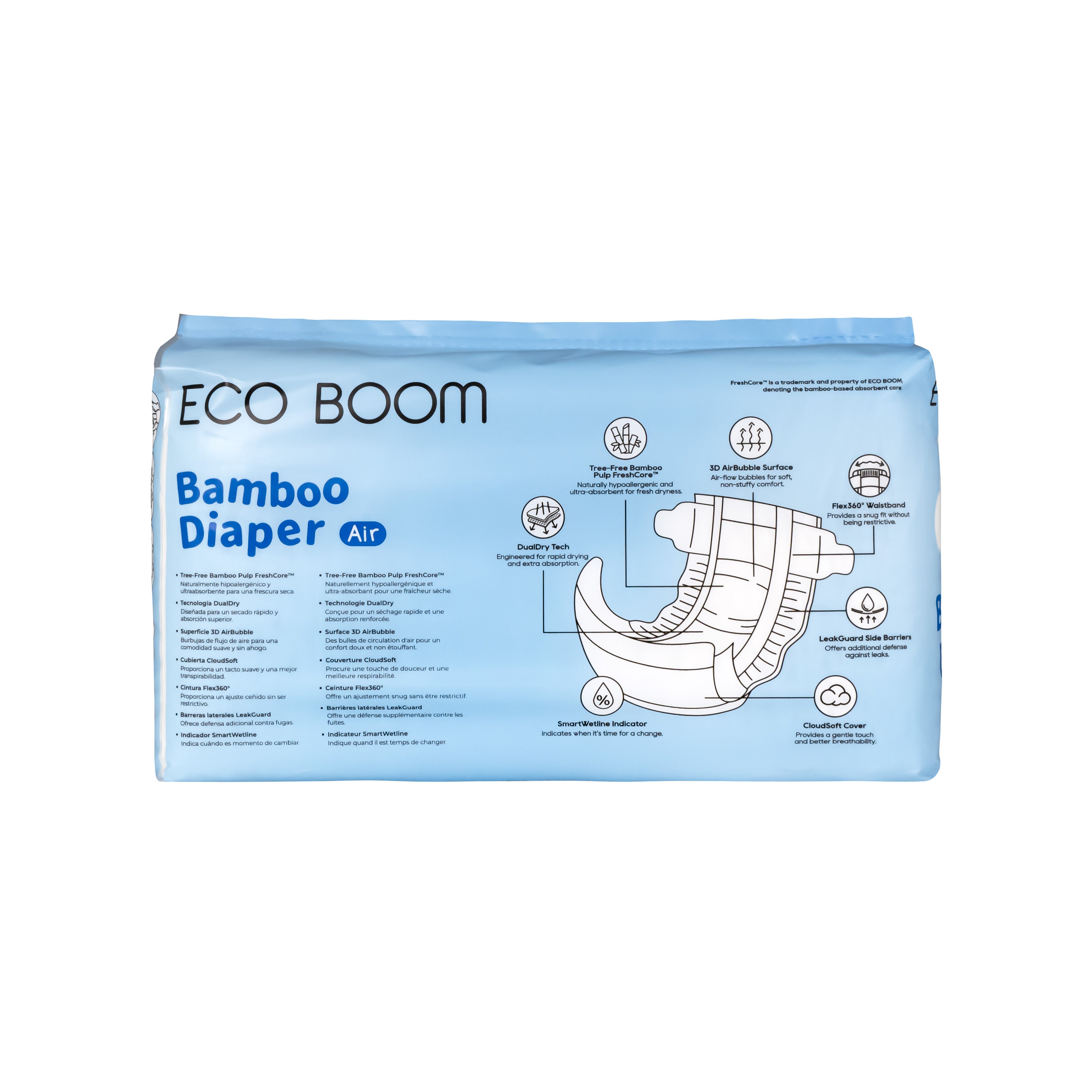 ECO BOOM® AIR pelene - veličina S (3-8 kg) - 36 kom