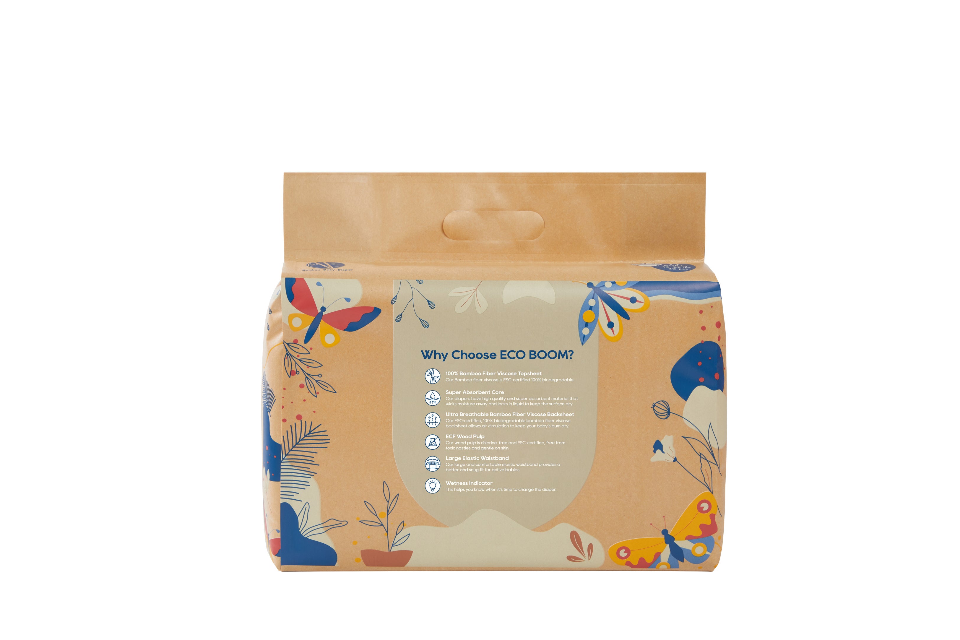 ECO BOOM® JOY pelene - veličina M (6-10 kg) - 32 kom