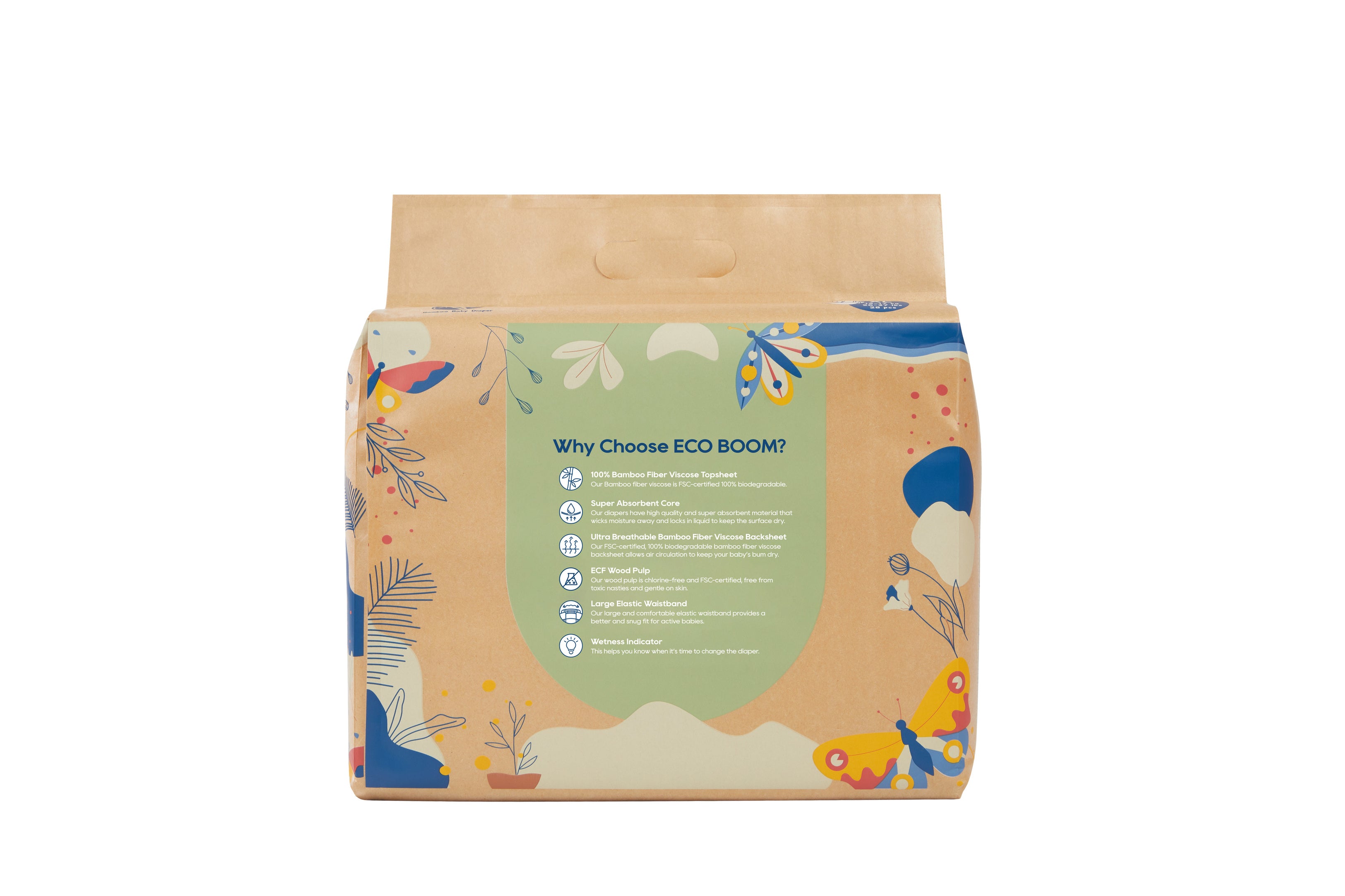 ECO BOOM® JOY biorazgradive pelene - veličina XL (12-17 kg) - 28 kom
