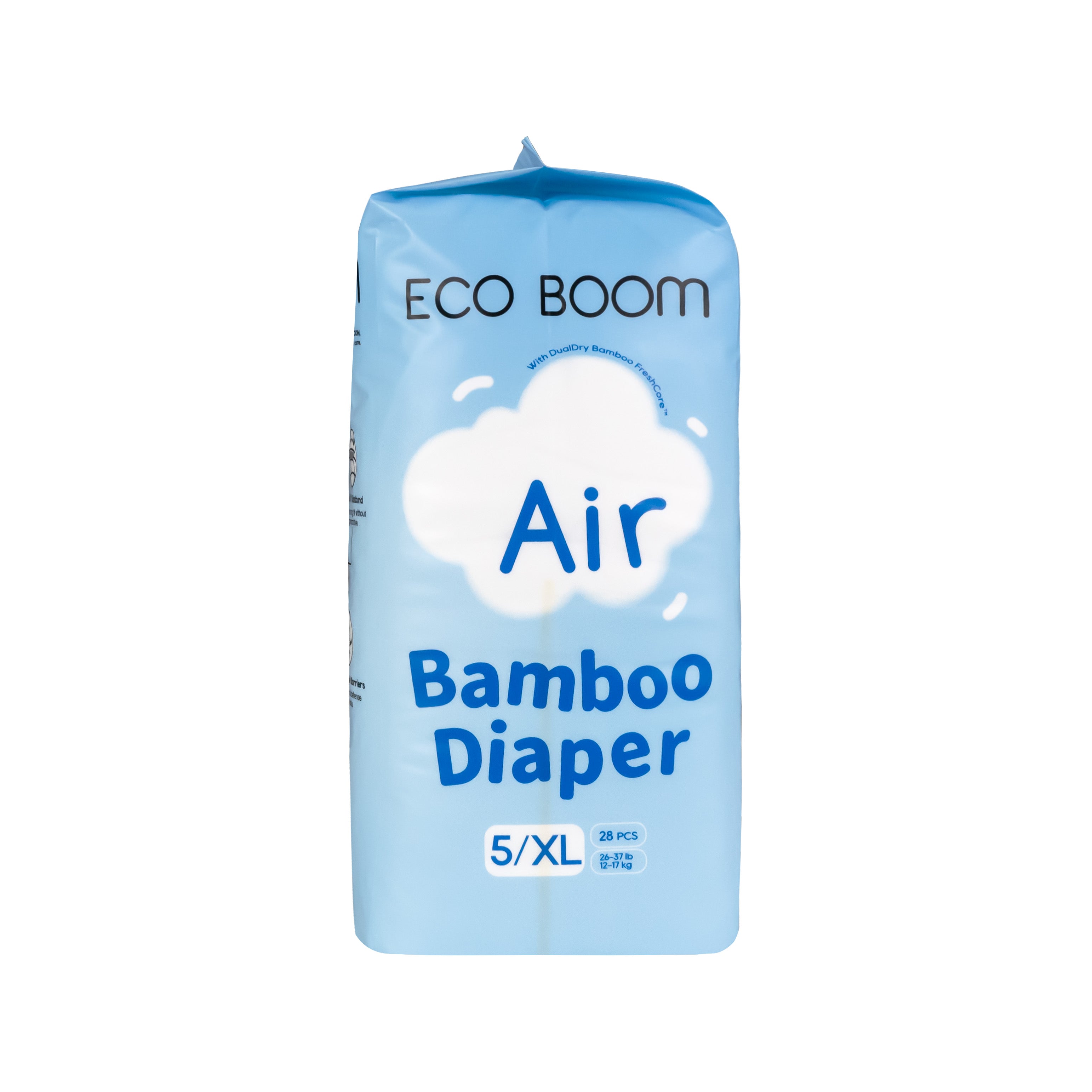 ECO BOOM® AIR pelene - veličina XL (12-17 kg) - 28 kom