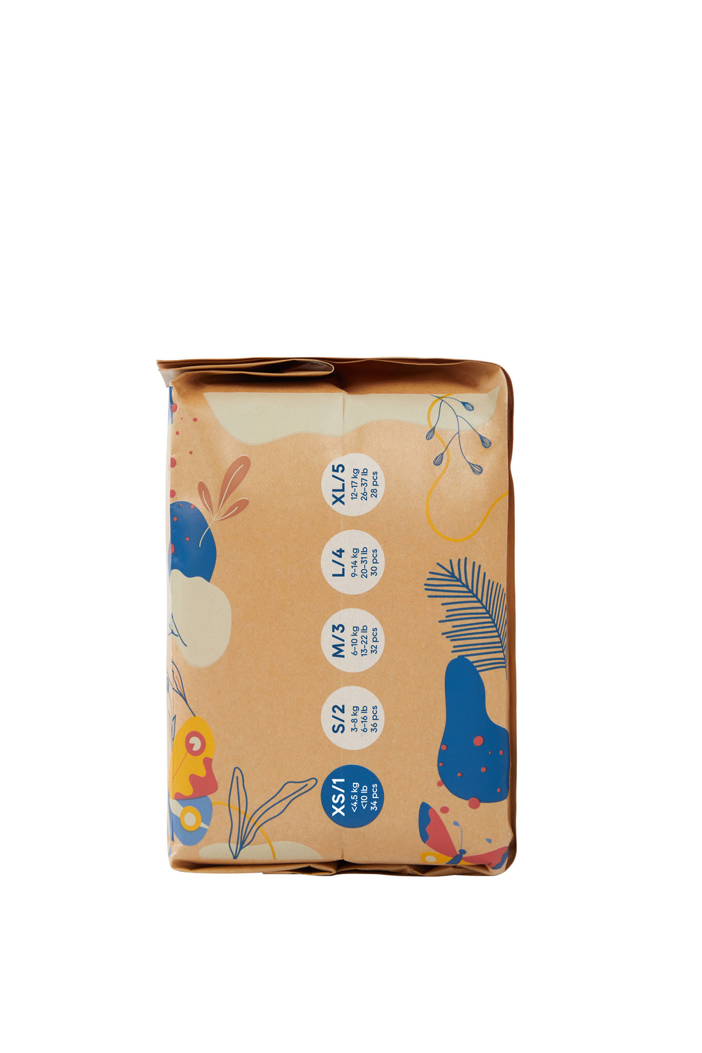 ECO BOOM® JOY pelene - veličina XS (ispod 4,5 kg) - 34 kom