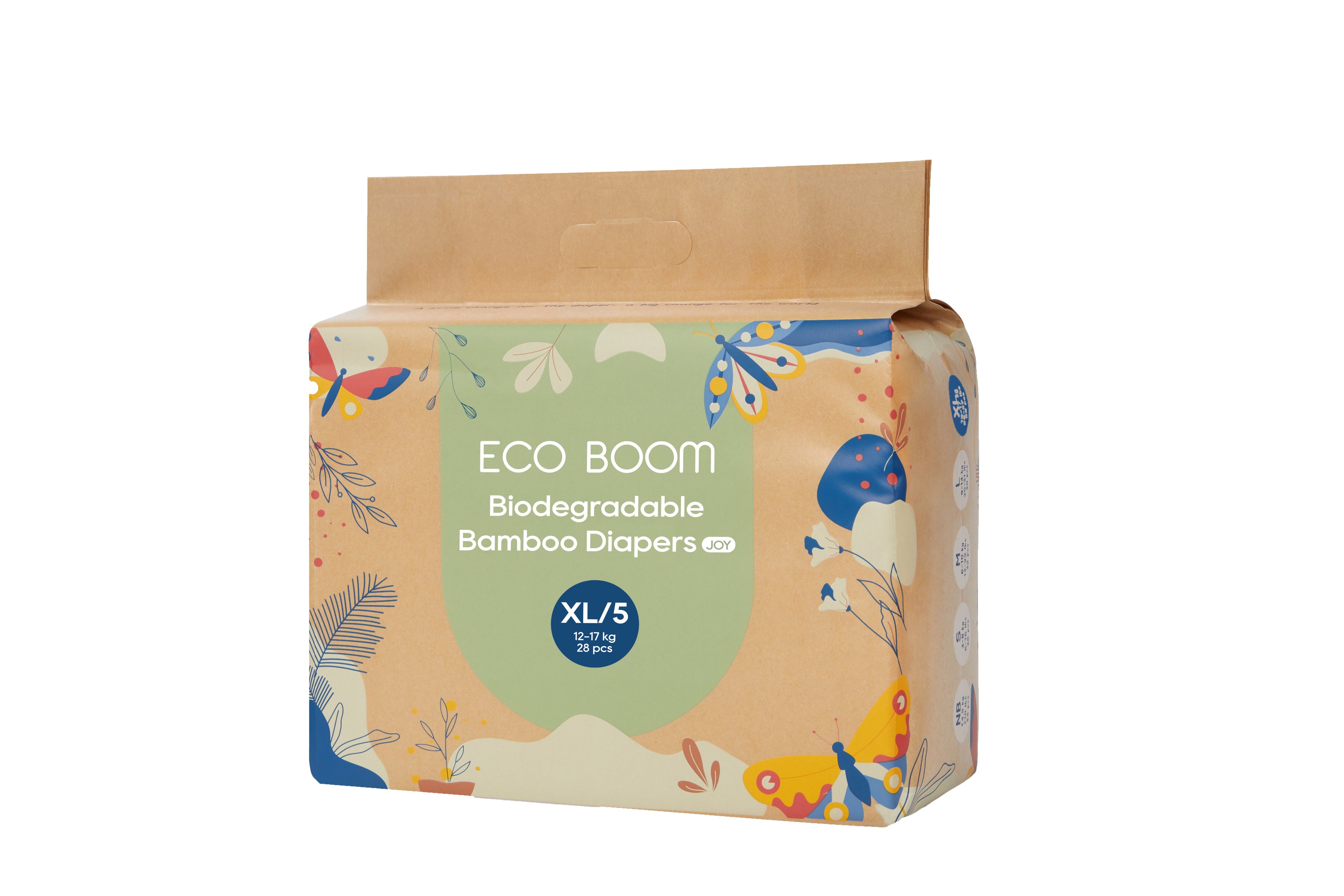 ECO BOOM® JOY biorazgradive pelene - veličina XL (12-17 kg) - 28 kom
